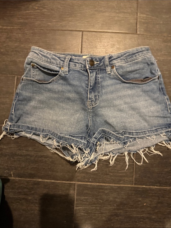 Shyanne Pants - Shyanne Light Blue Distressed Denim Jean Shorts